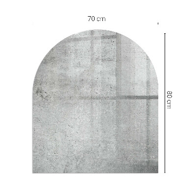 Glass hearth for log burner Textura beton brut