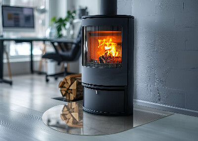 Glass hearth for log burner Model de structură de marmură