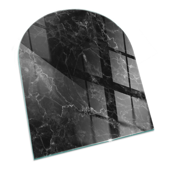 Glass hearth for log burner Model elegant de marmură