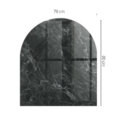 Glass hearth for log burner Model elegant de marmură