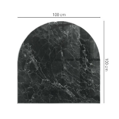 Glass hearth for log burner Model elegant de marmură