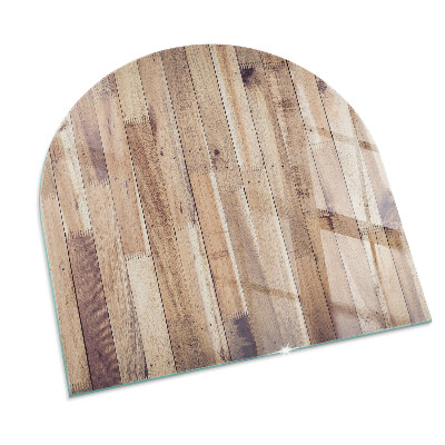 Glass hearth for log burner Scândura de lemn în aspect