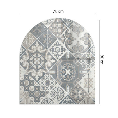 Glass hearth for log burner Model decorativ de mozaic