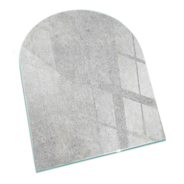 Glass hearths for wood burners Textura beton brut