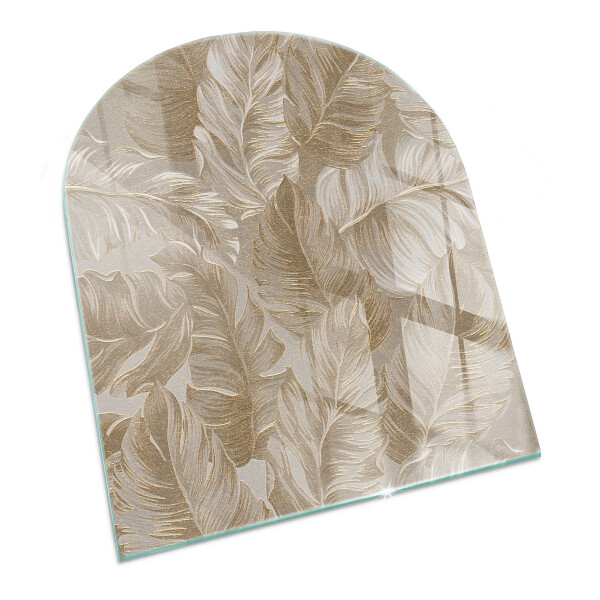 Glass hearth for log burner Frunze în modele subtile