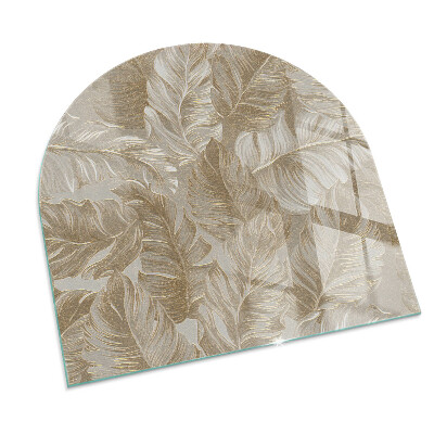 Glass hearth for log burner Frunze în modele subtile