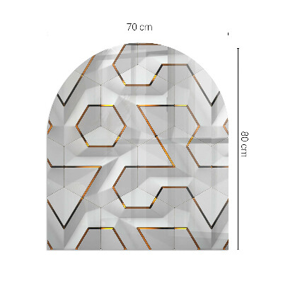Glass hearths for wood burners Model geometric 3D