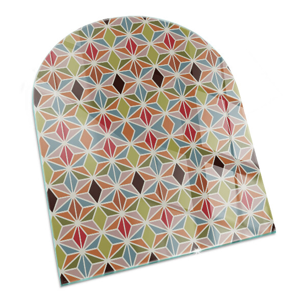 Glass hearths for wood burners Modele poligonale într-o grilă