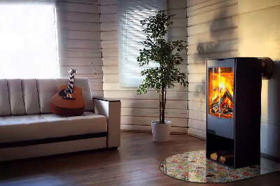 Glass hearths for wood burners Modele poligonale într-o grilă