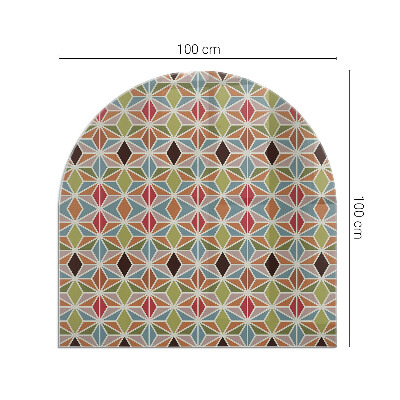 Glass hearths for wood burners Modele poligonale într-o grilă