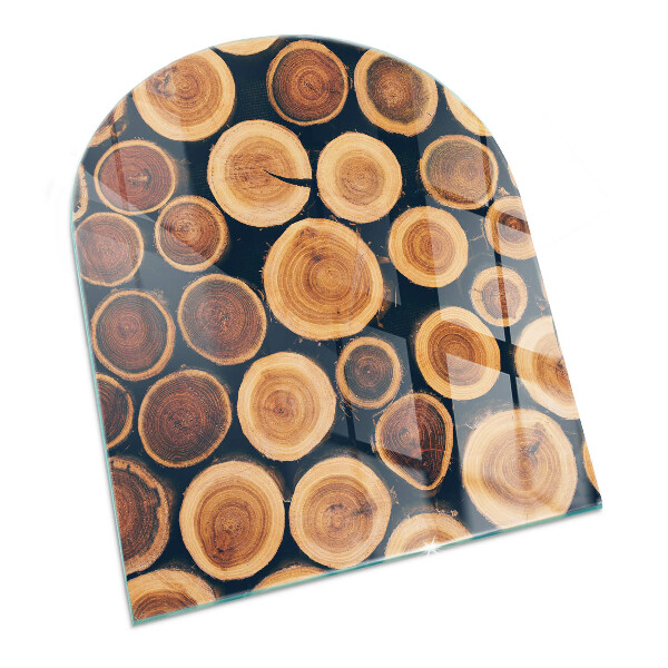 Glass hearth for log burner Cutie cu lemn tăiat
