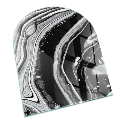 Glass hearth for log burner Valuri și linii abstracte