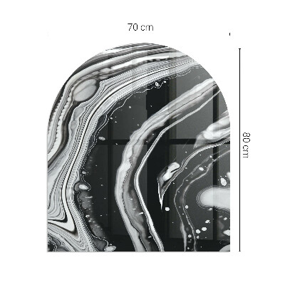 Glass hearth for log burner Valuri și linii abstracte