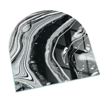Glass hearth for log burner Valuri și linii abstracte