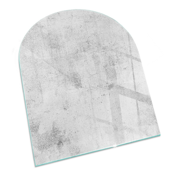Glass hearths for wood burners Textura beton brut