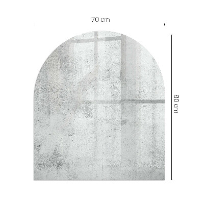 Glass hearths for wood burners Textura beton brut