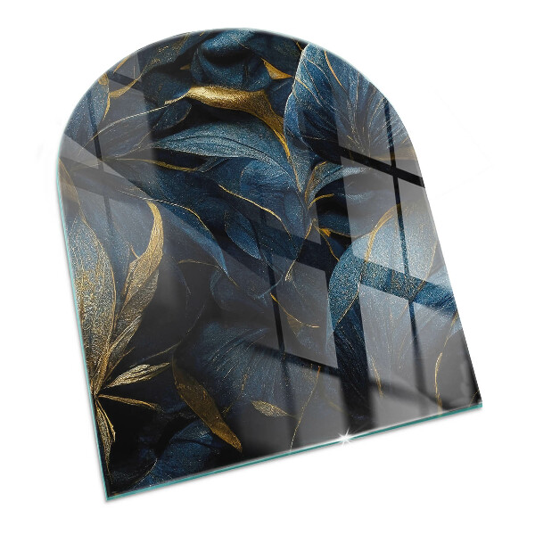 Glass hearth for log burner Frunze elegante în textură