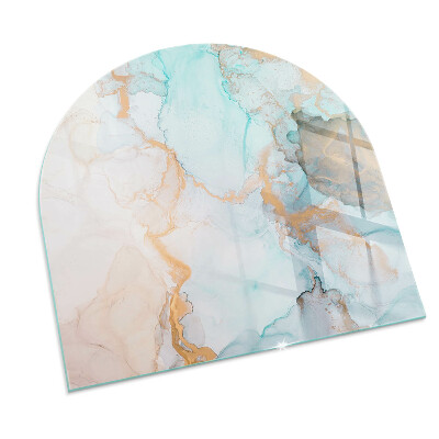 Glass hearths for wood burners Model fluid abstract