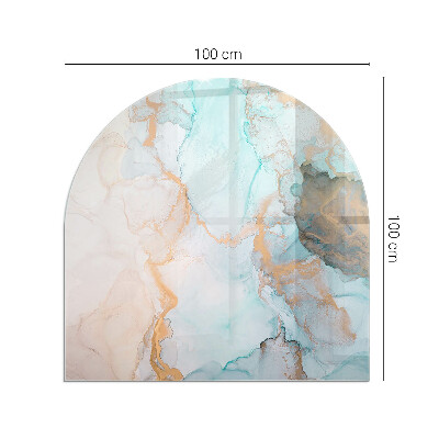 Glass hearths for wood burners Model fluid abstract