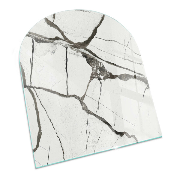 Glass hearth for log burner Model de venă de marmură