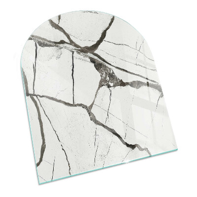 Glass hearth for log burner Model de venă de marmură