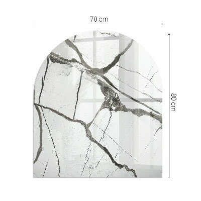 Glass hearth for log burner Model de venă de marmură
