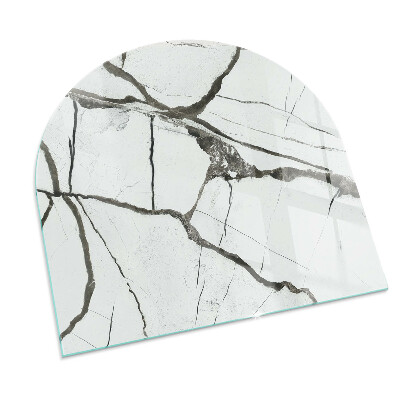 Glass hearth for log burner Model de venă de marmură
