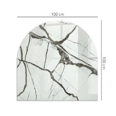 Glass hearth for log burner Model de venă de marmură