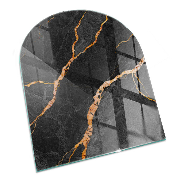 Glass hearth for log burner Marmură elegantă cu vene