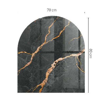 Glass hearth for log burner Marmură elegantă cu vene