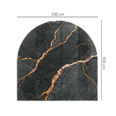 Glass hearth for log burner Marmură elegantă cu vene