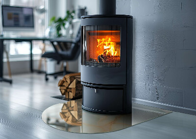 Glass hearth for log burner Model abstract de marmură