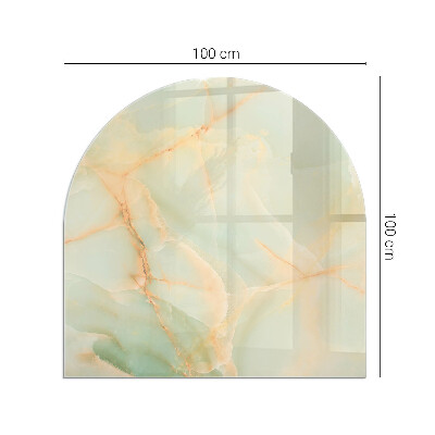 Glass hearth for log burner Model abstract de marmură