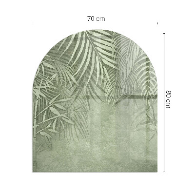Glass hearths for wood burners Frunze tropicale pe fundal