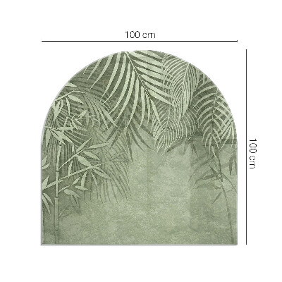 Glass hearths for wood burners Frunze tropicale pe fundal