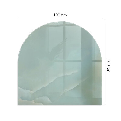 Glass hearth for log burner Model delicat de marmură