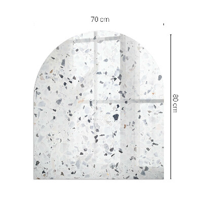 Glass hearth for log burner Model de piatră cu particule