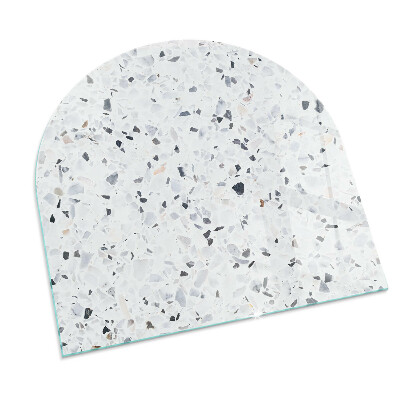 Glass hearth for log burner Model de piatră cu particule