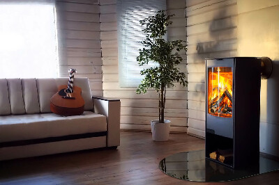 Glass hearths for wood burners Culoare grafit închis