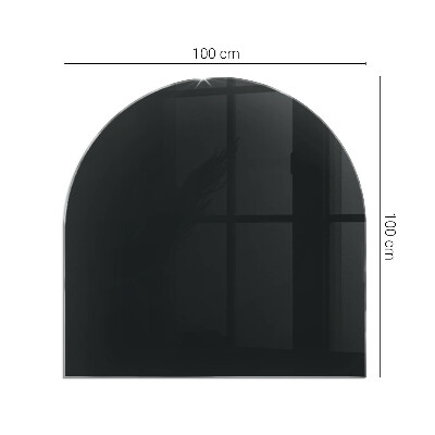 Glass hearths for wood burners Culoare grafit închis