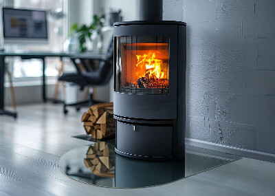 Glass hearth for log burner Culoarea mării