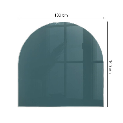 Glass hearth for log burner Culoarea mării
