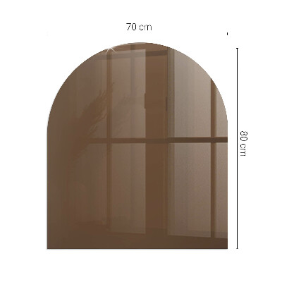 Glass hearth for log burner Culoare Maro