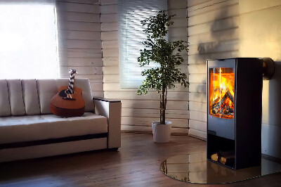 Glass hearth for log burner Culoare Maro