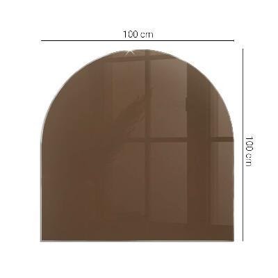 Glass hearth for log burner Culoare Maro