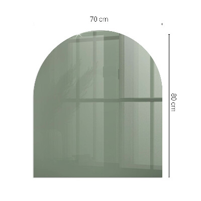 Glass hearth for log burner Culoare Olive