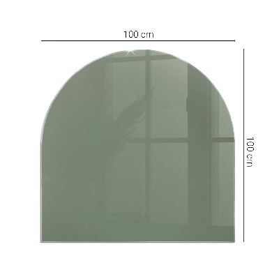 Glass hearth for log burner Culoare Olive