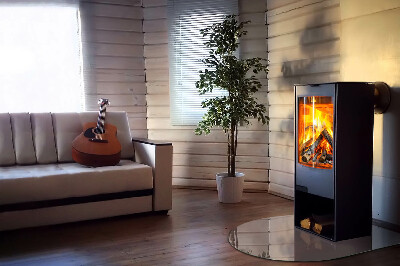 Glass hearths for wood burners Culoare Bej