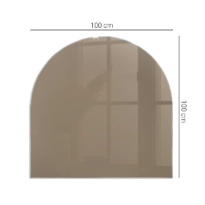 Glass hearth for log burner Culoare Maro