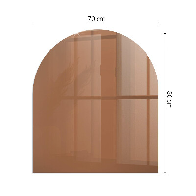 Glass hearth for log burner Culoare Maro